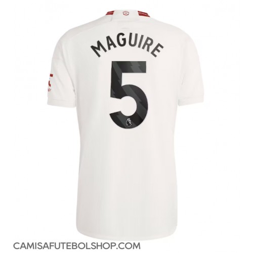Camisa de time de futebol Manchester United Harry Maguire #5 Replicas 3º Equipamento 2023-24 Manga Curta